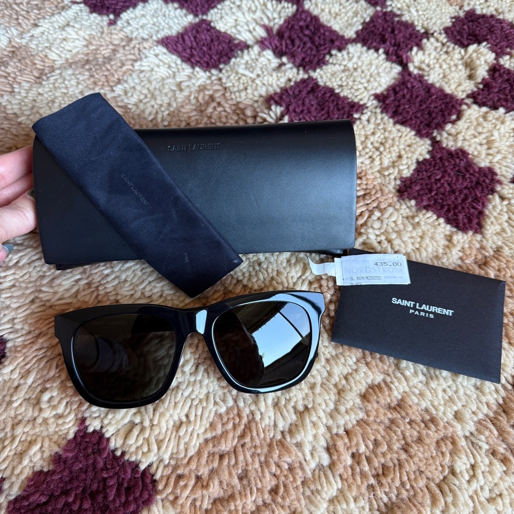 Saint Laurent 55mm Square Sunglasses, SL M24